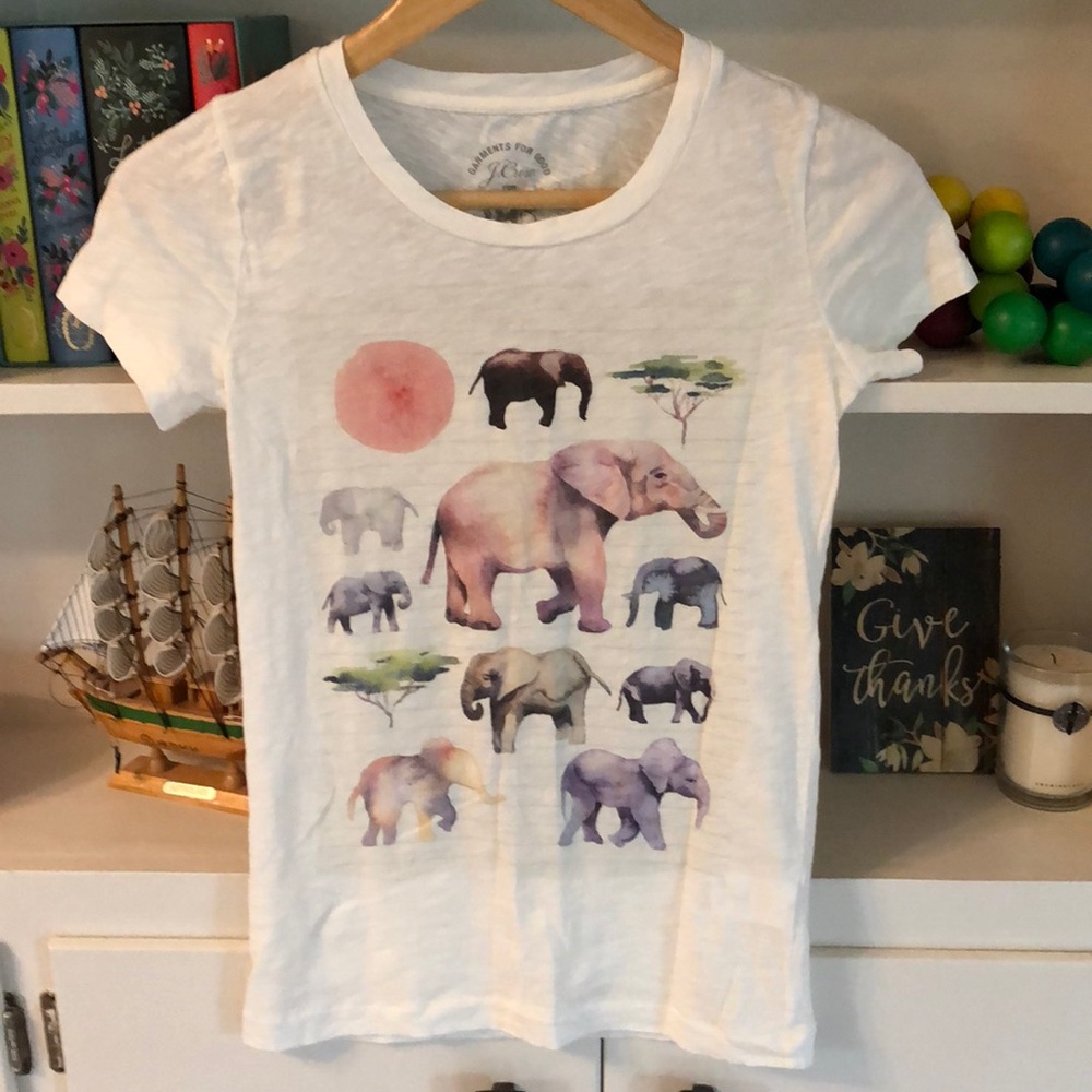 Jcrew elephant T-shirt
